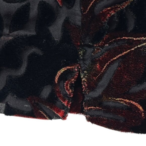 White Stag Velvet Burnout Blouse Size Large Whimsigoth Fairy Grunge Witchy Artsy - Picture 11 of 13